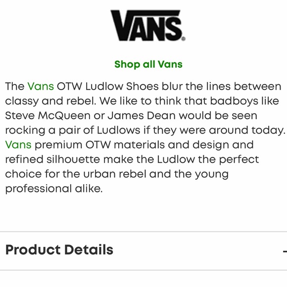 ‼️DONATING ASAP‼️ Vans OTW Ludlow Two-Tone Shoes NWOT US 6.5 - Picture 10 of 10